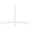 Ekena Millwork Bellingham Architectural Grade PVC Gable Bracket, 72"W x 48"H x 2"D x 4"F, 16/12 Pitch GBP072X48X0204BEL00 - alternate 5